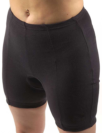 Women's padded cycling shorts