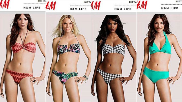 H&M Puts Real Model Heads On Fake Bodies